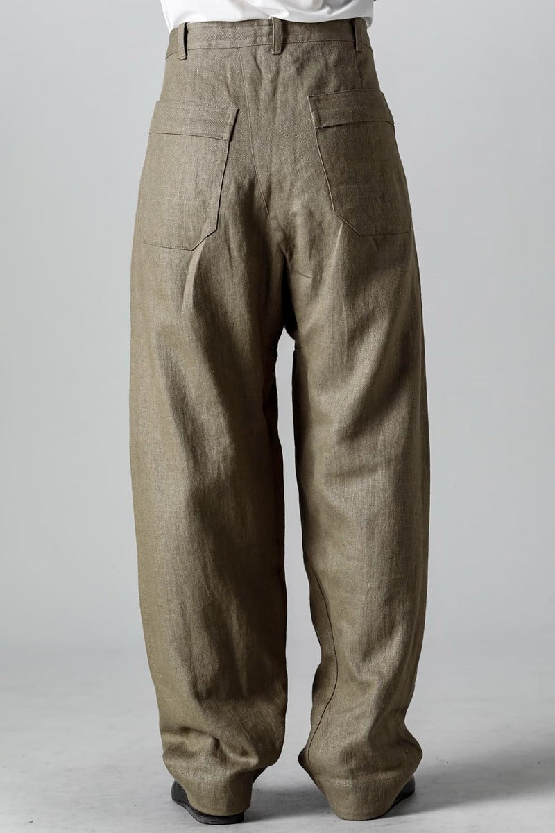 TROUSERS #72 CEMENT HEMP TWILL