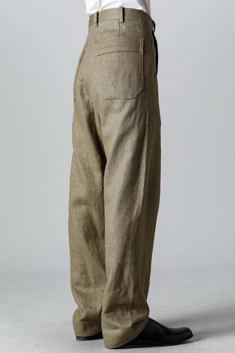 TROUSERS #72 CEMENT HEMP TWILL