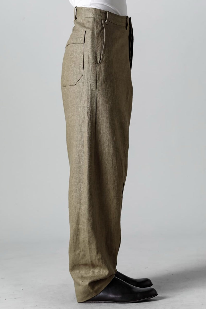 TROUSERS #72 CEMENT HEMP TWILL