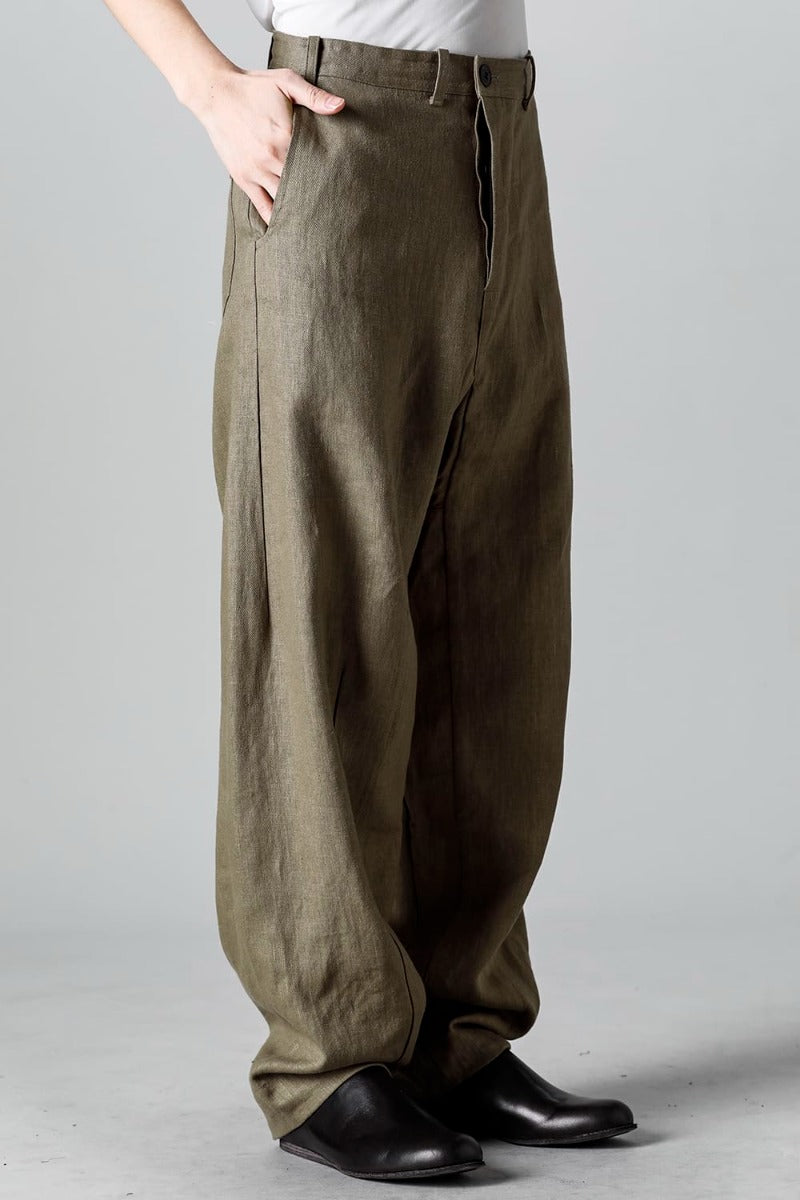 TROUSERS #72 CEMENT HEMP TWILL