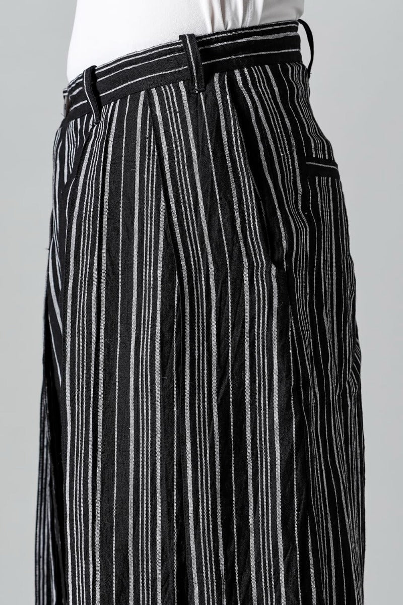 TROUSERS #74 CONTRAST STRIPE LINEN BATIST