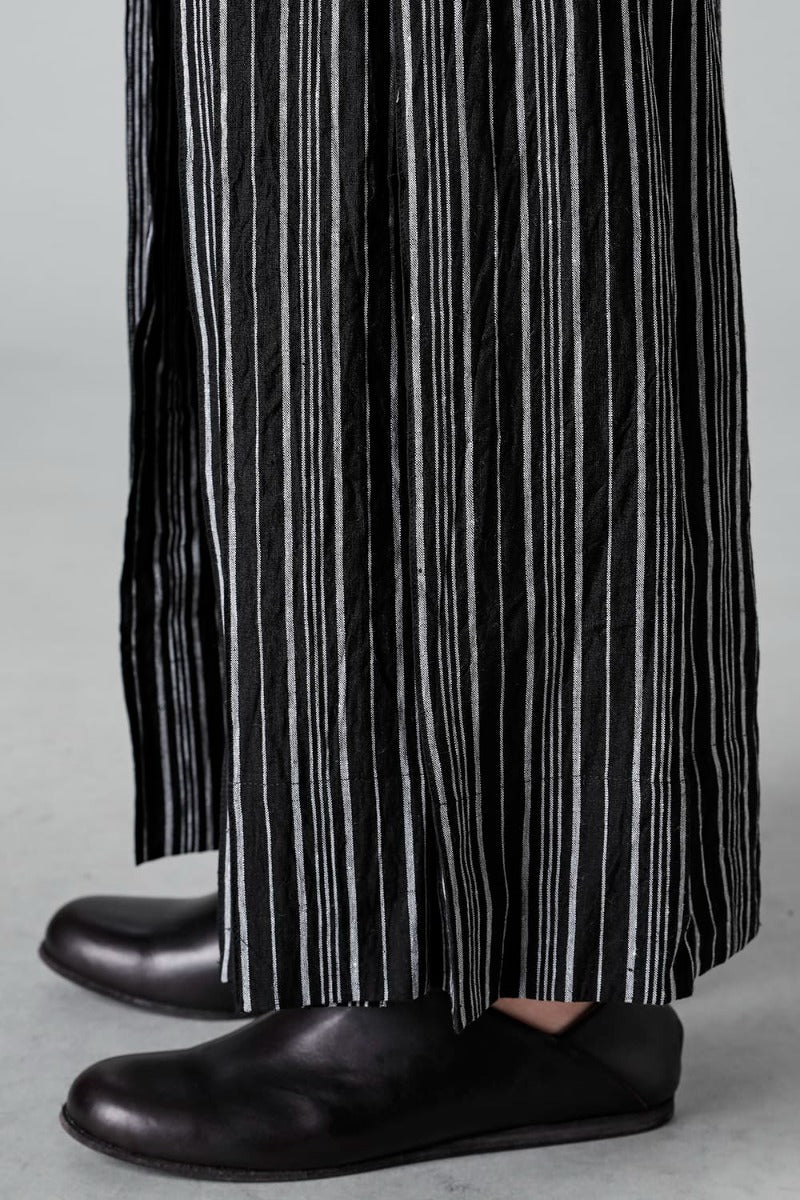 TROUSERS #74 CONTRAST STRIPE LINEN BATIST