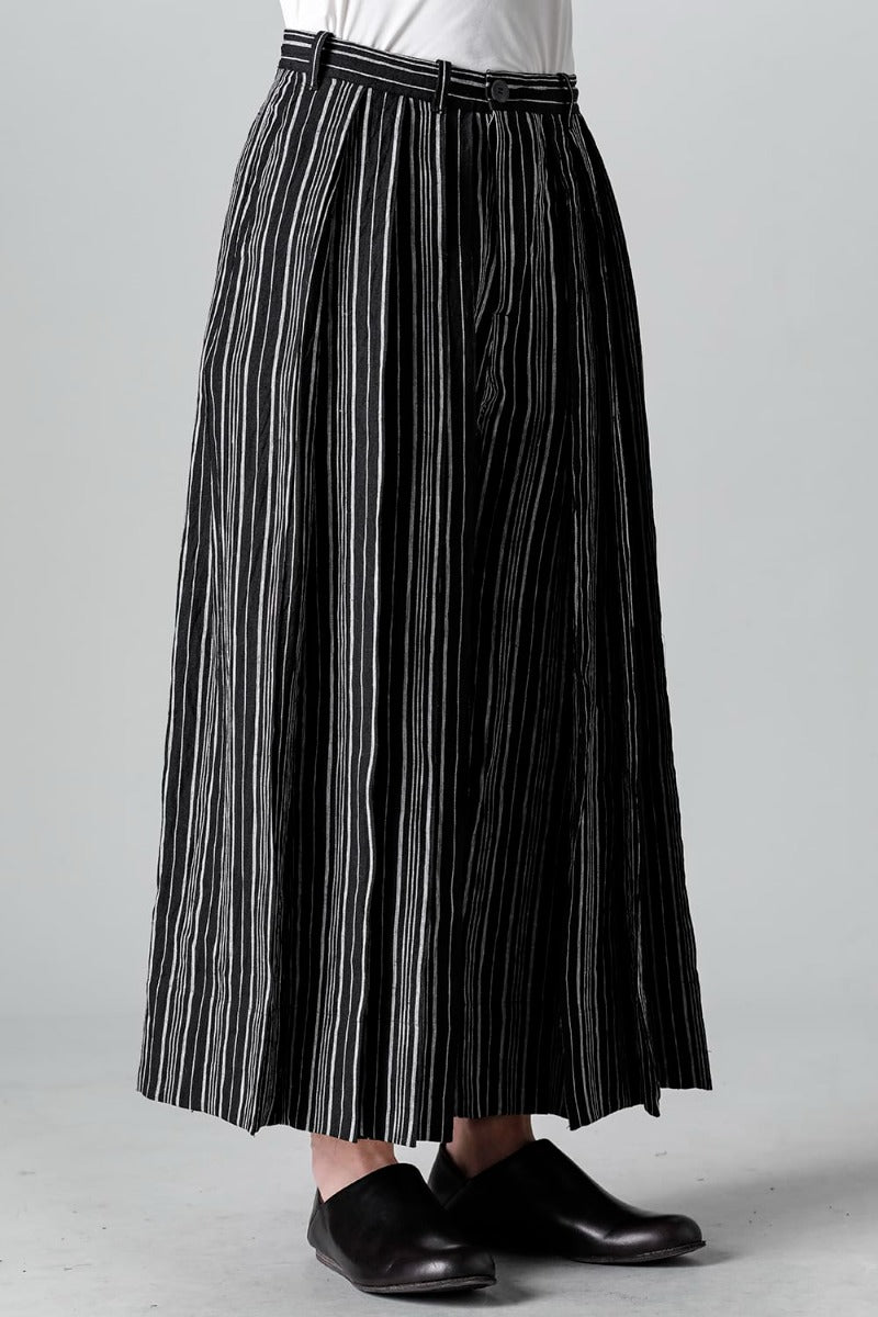 TROUSERS #74 CONTRAST STRIPE LINEN BATIST