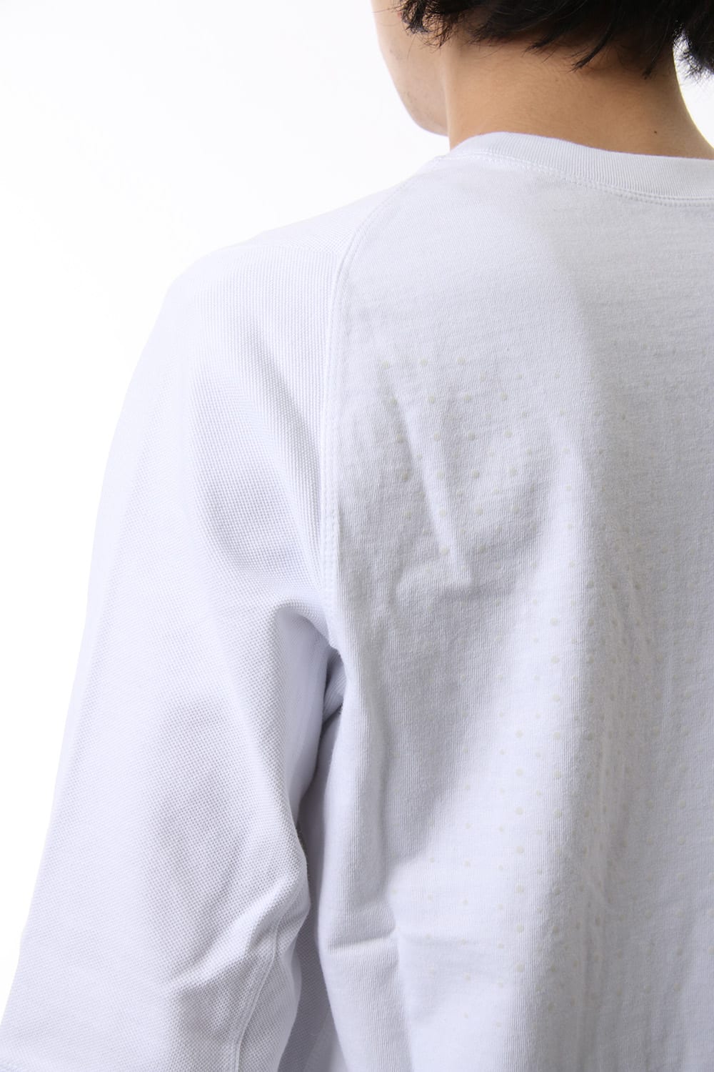 Reflector print & embroidery T-shirt (White)