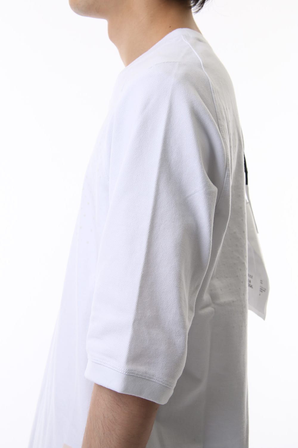 Reflector print & embroidery T-shirt (White)