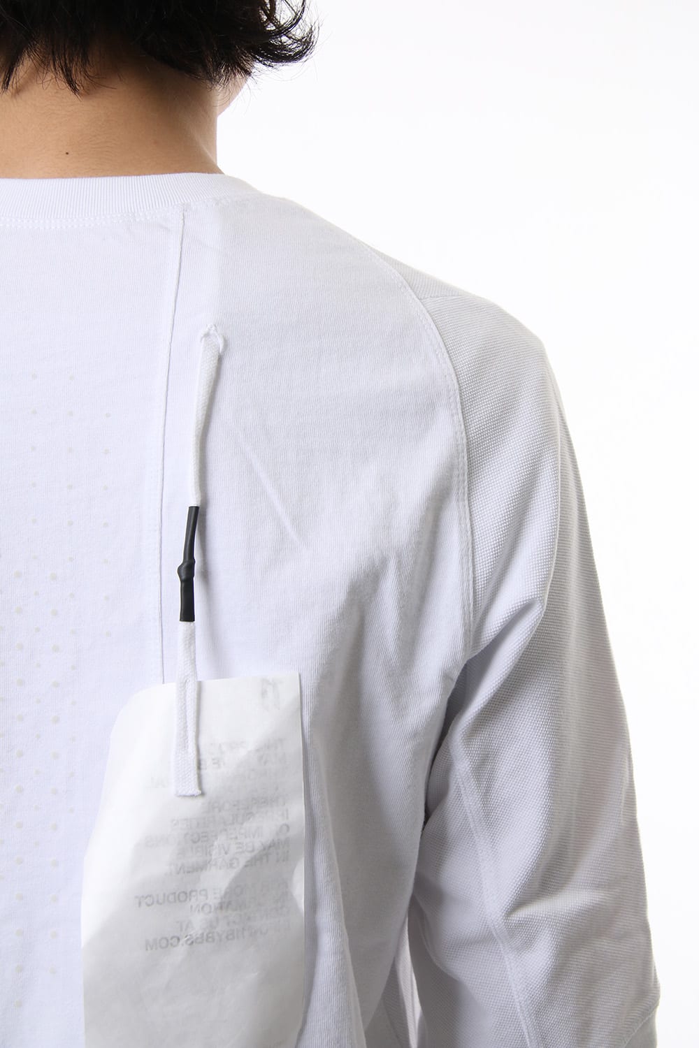 Reflector print & embroidery T-shirt (White)