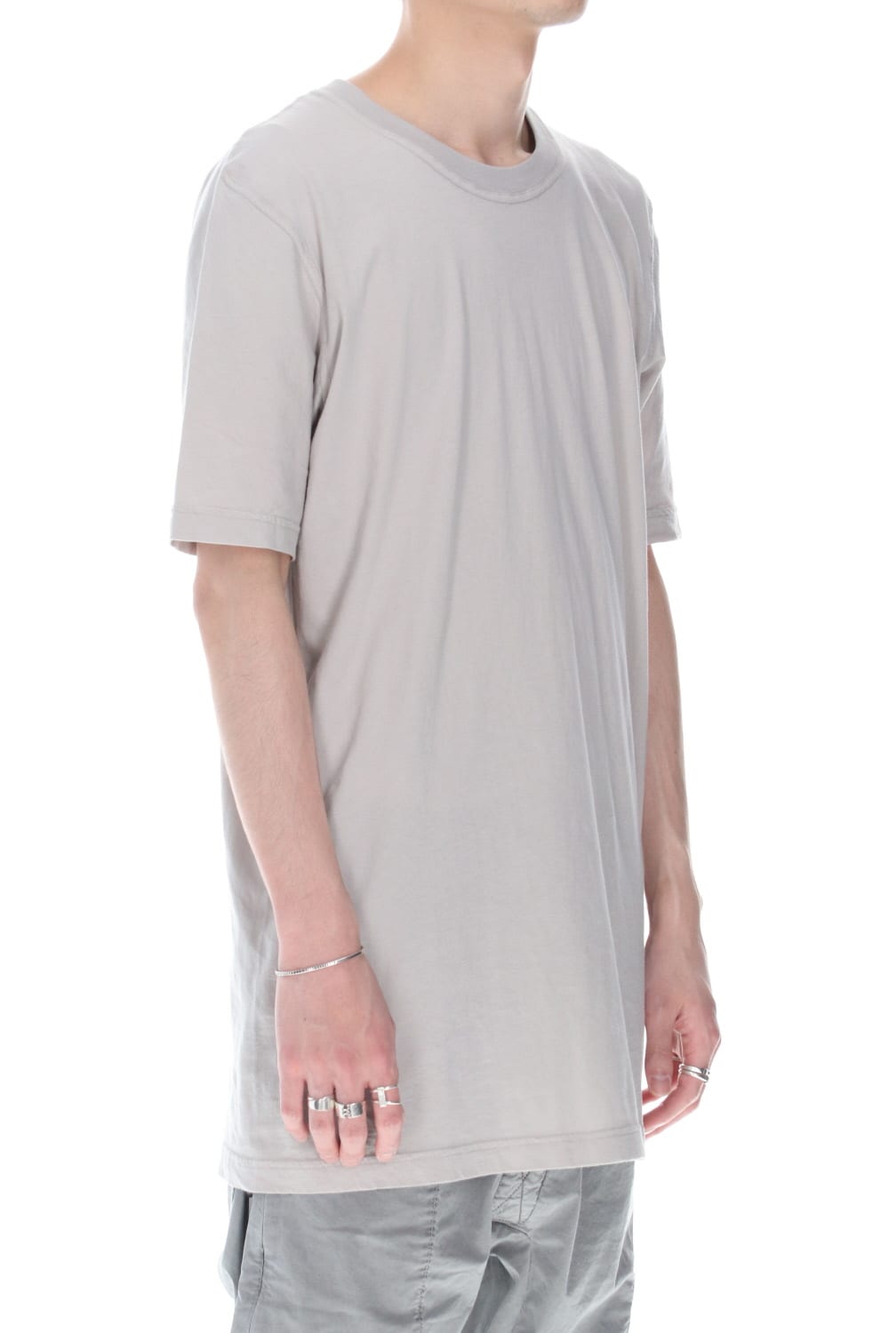 TS5 BASIC T-SHIRT-Light Gray Dye