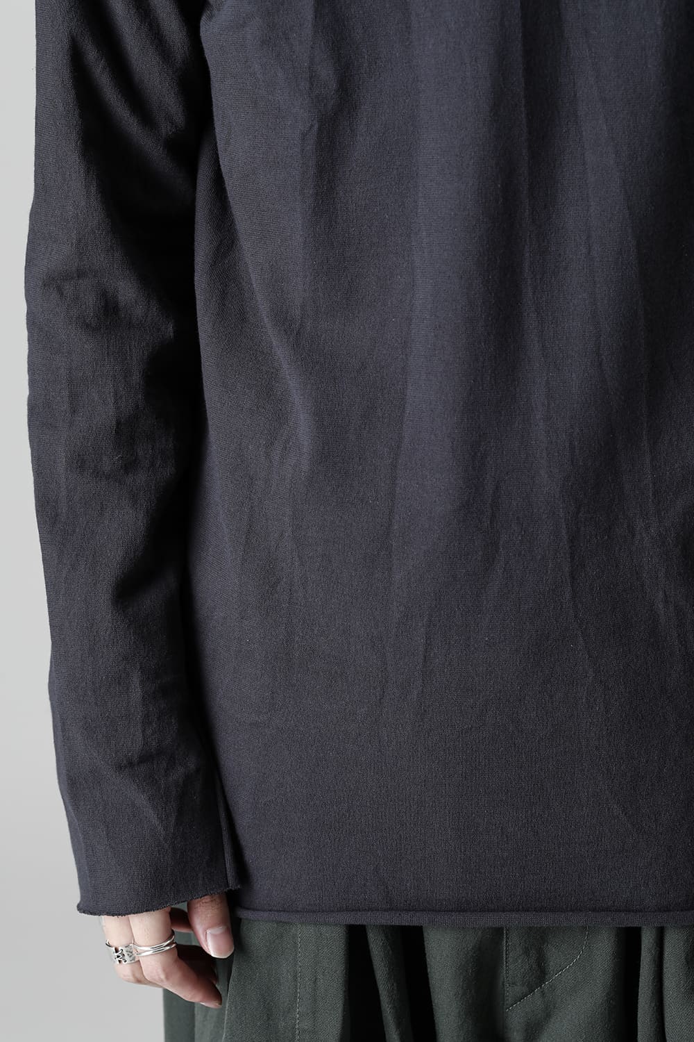 ドライコットン ジャージー ボトルネック カットソー