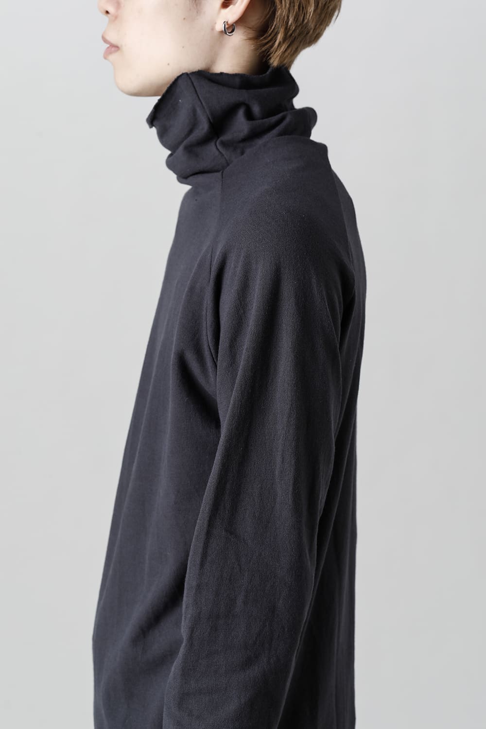 ドライコットン ジャージー ボトルネック カットソー