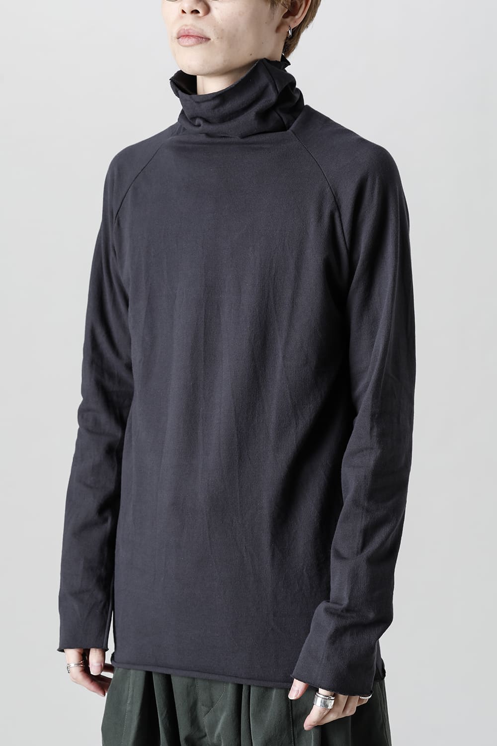 ドライコットン ジャージー ボトルネック カットソー