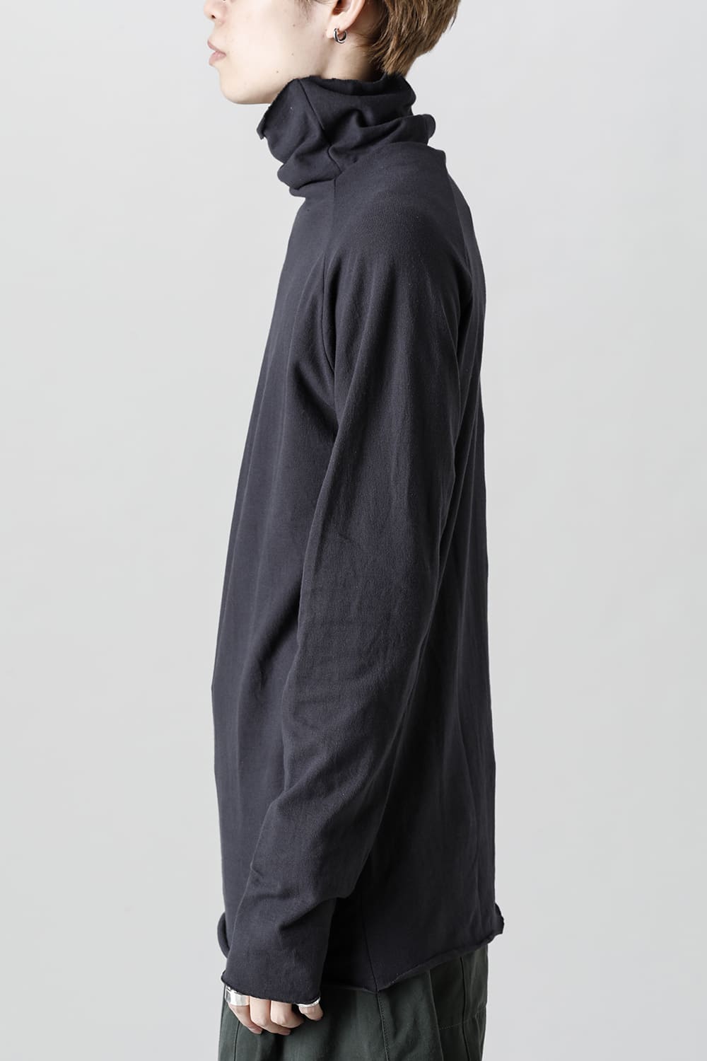 ドライコットン ジャージー ボトルネック カットソー