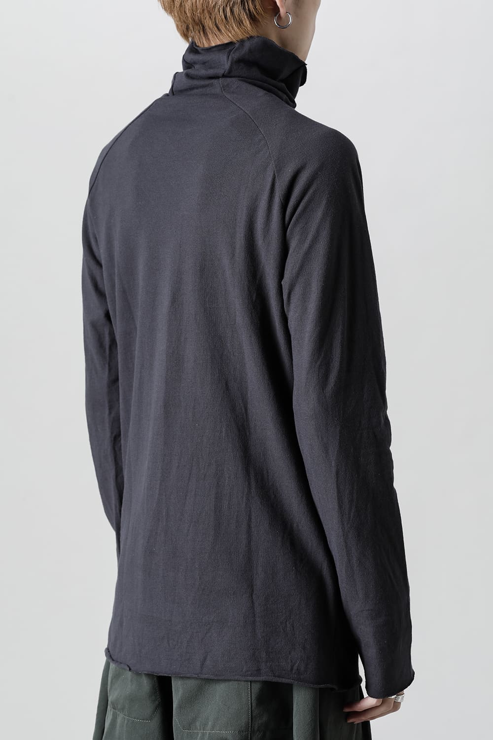 ドライコットン ジャージー ボトルネック カットソー