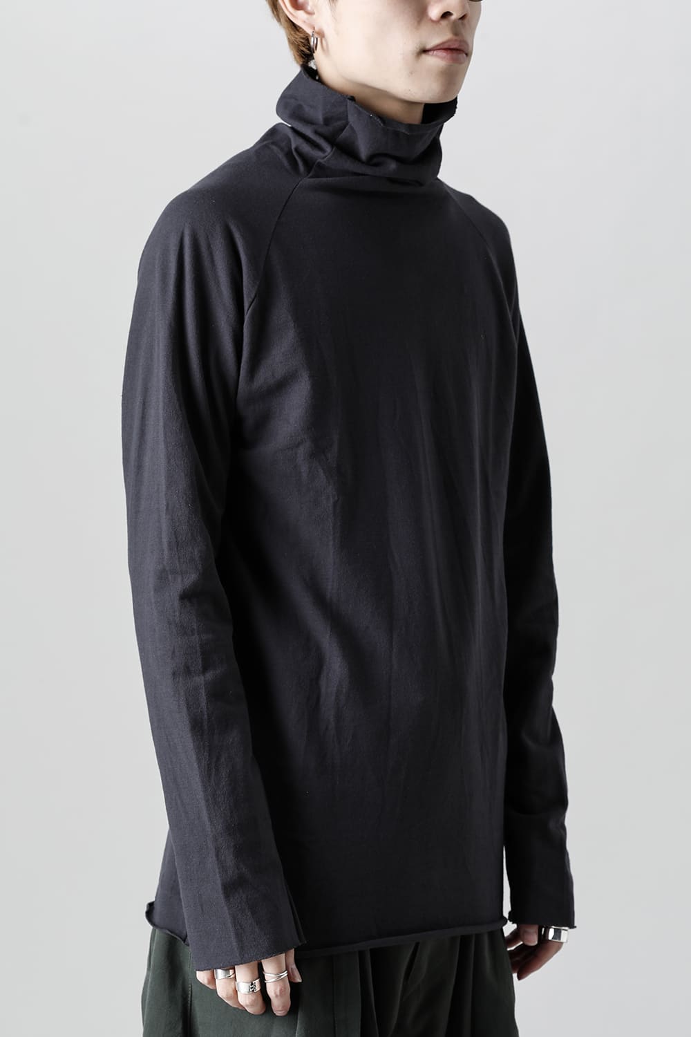 ドライコットン ジャージー ボトルネック カットソー