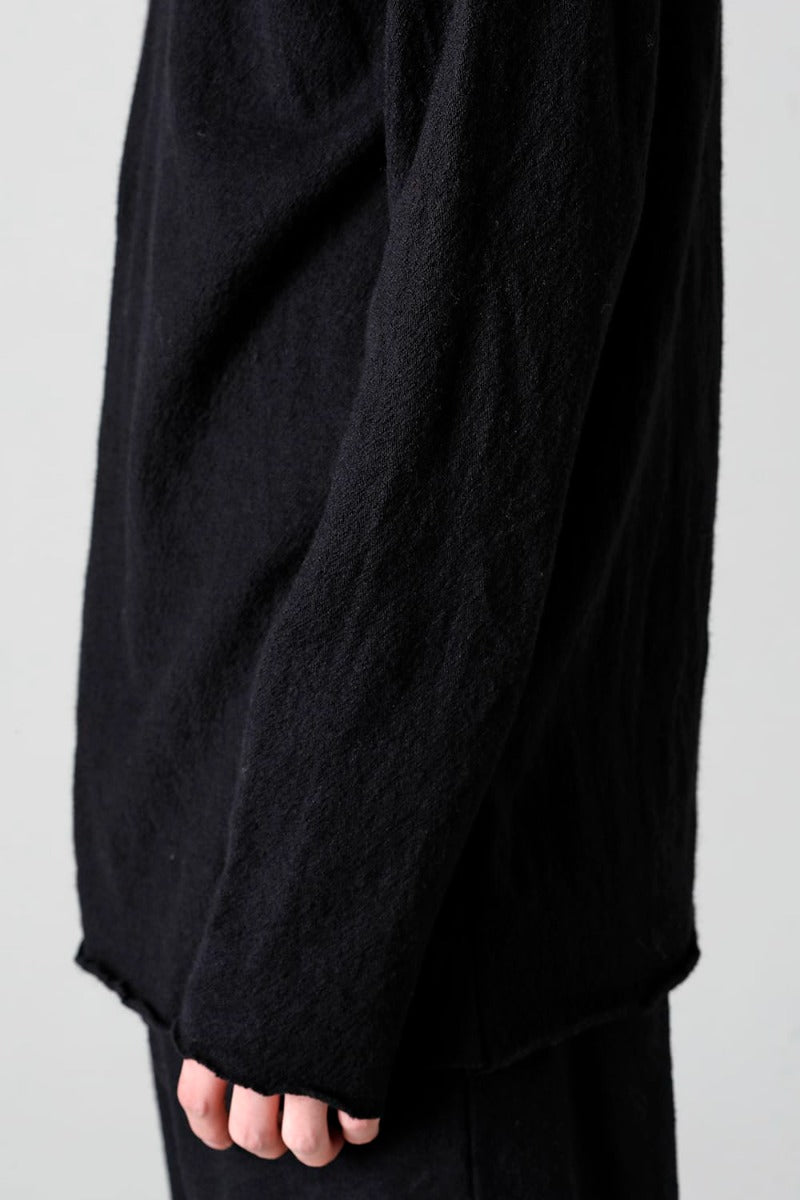 Wool Georgette Bottleneck Black