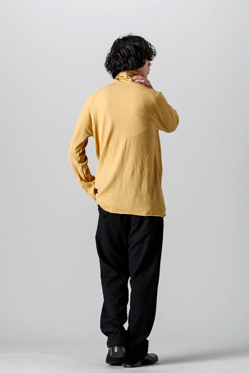 Wool Georgette Bottleneck Mustard