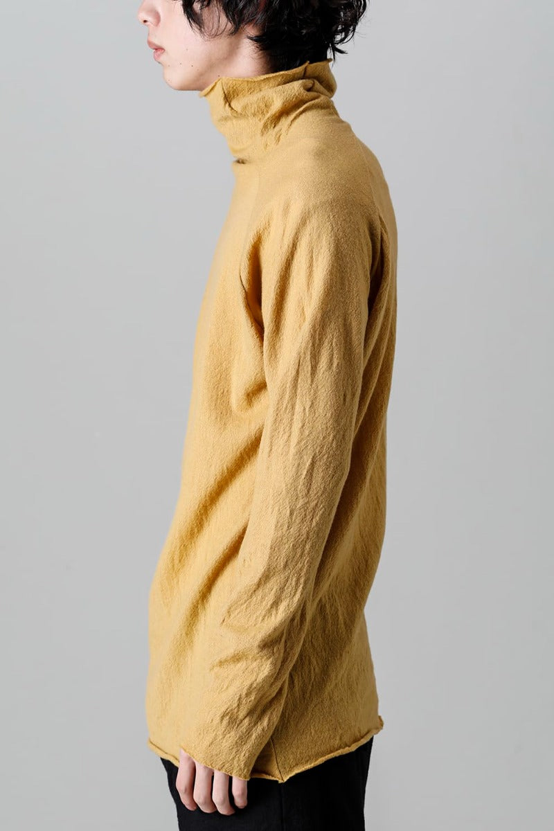 Wool Georgette Bottleneck Mustard