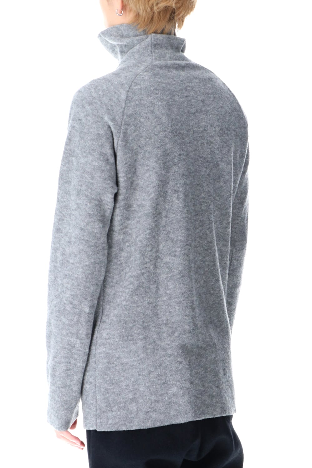 New Boucle Knit Bottle Neck D.Gray