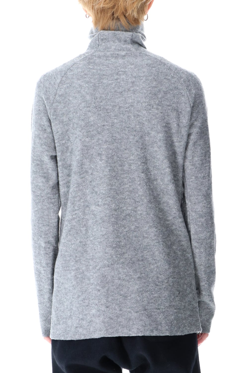 New Boucle Knit Bottle Neck D.Gray