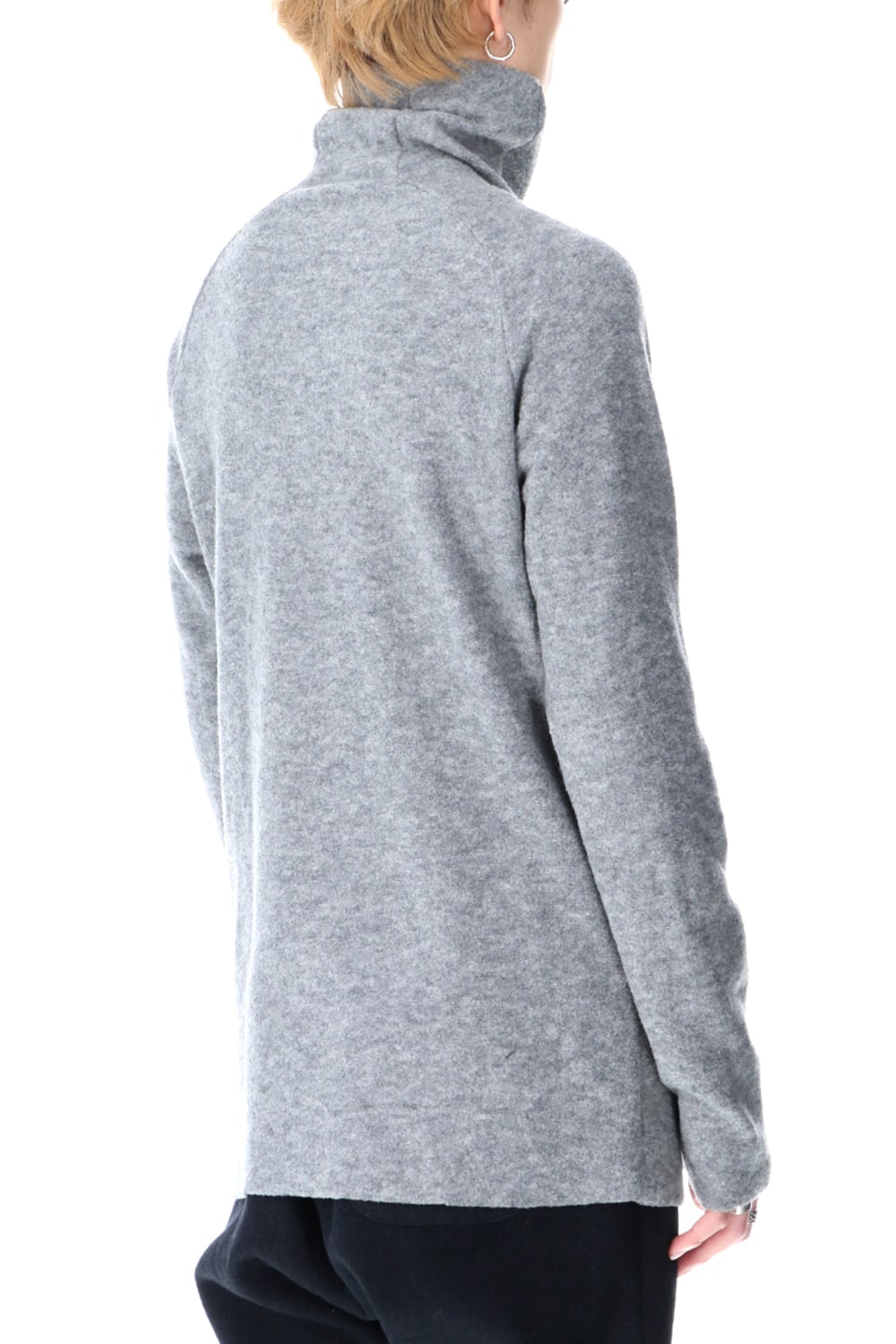 New Boucle Knit Bottle Neck D.Gray