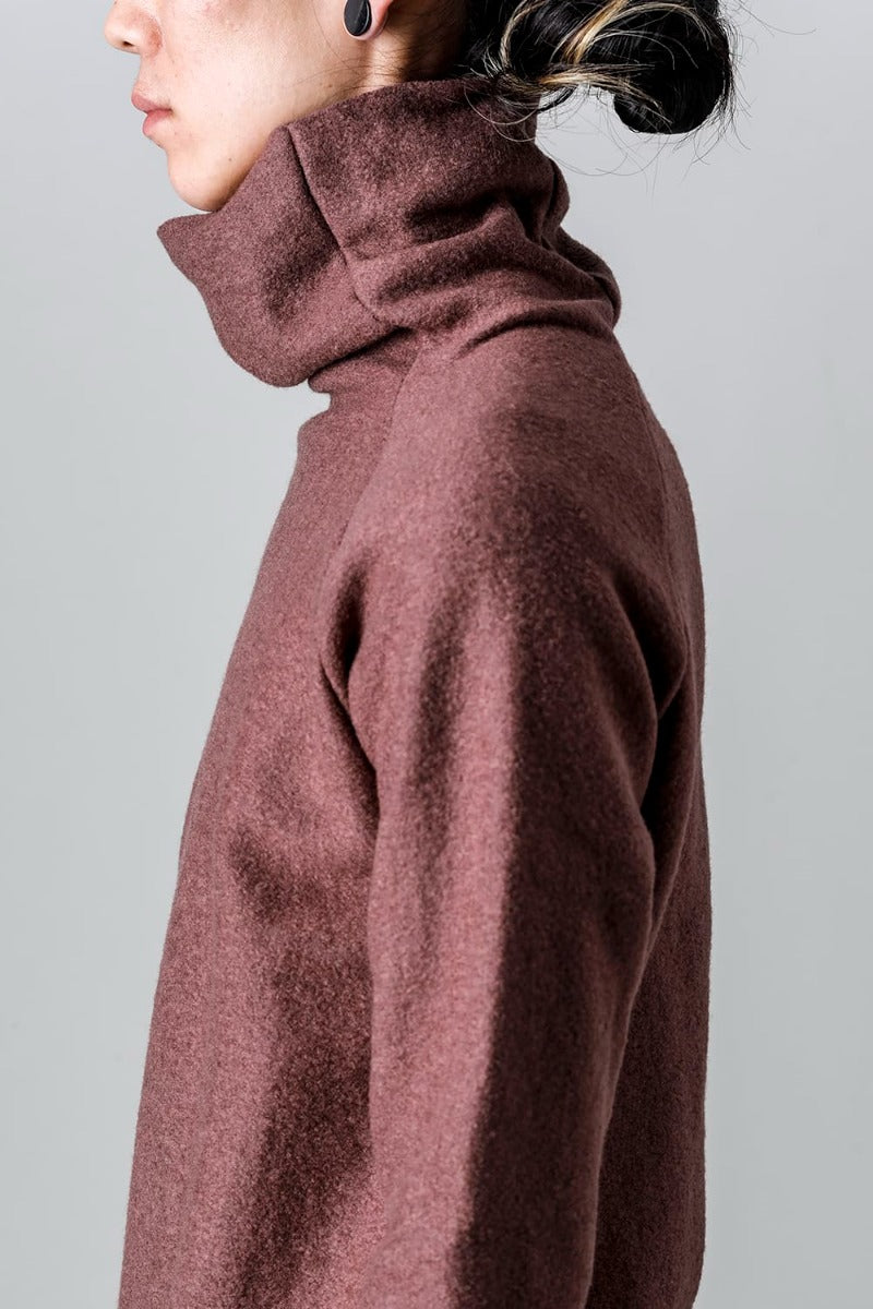 Pile Bottle Neck L/S Ch/Brown