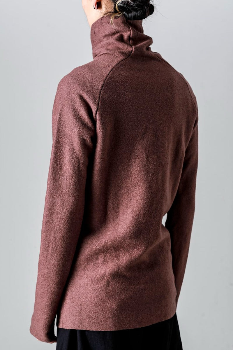 Pile Bottle Neck L/S Ch/Brown