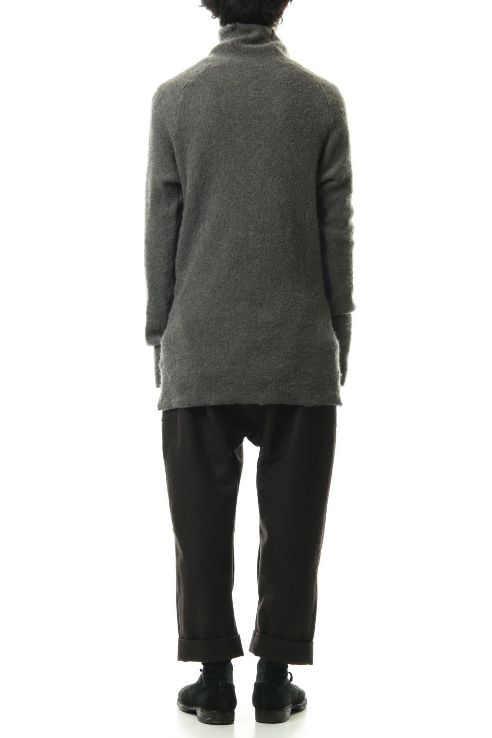 Pile Bottle Neck L/S Knit Khaki