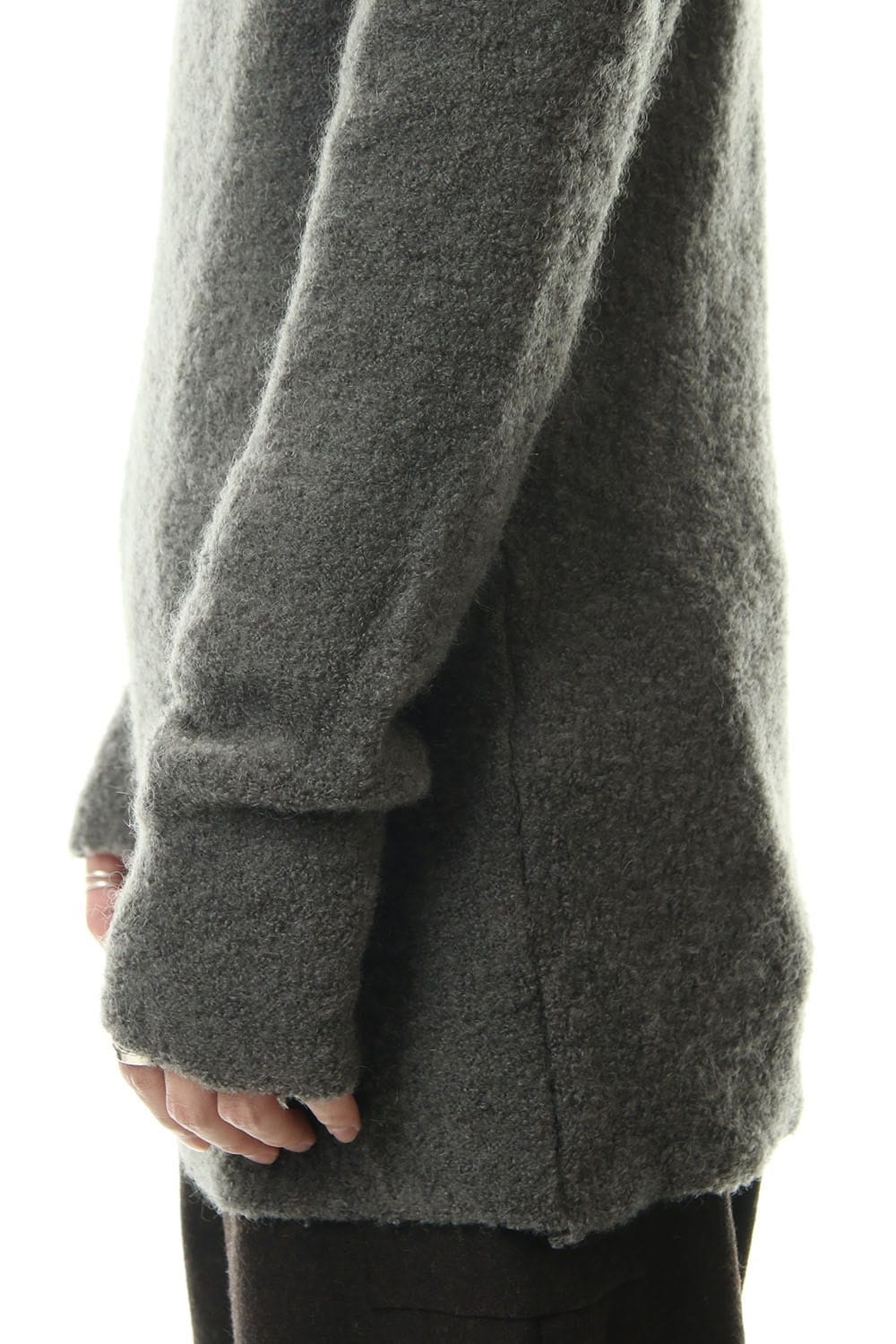 Pile Bottle Neck L/S Knit Khaki