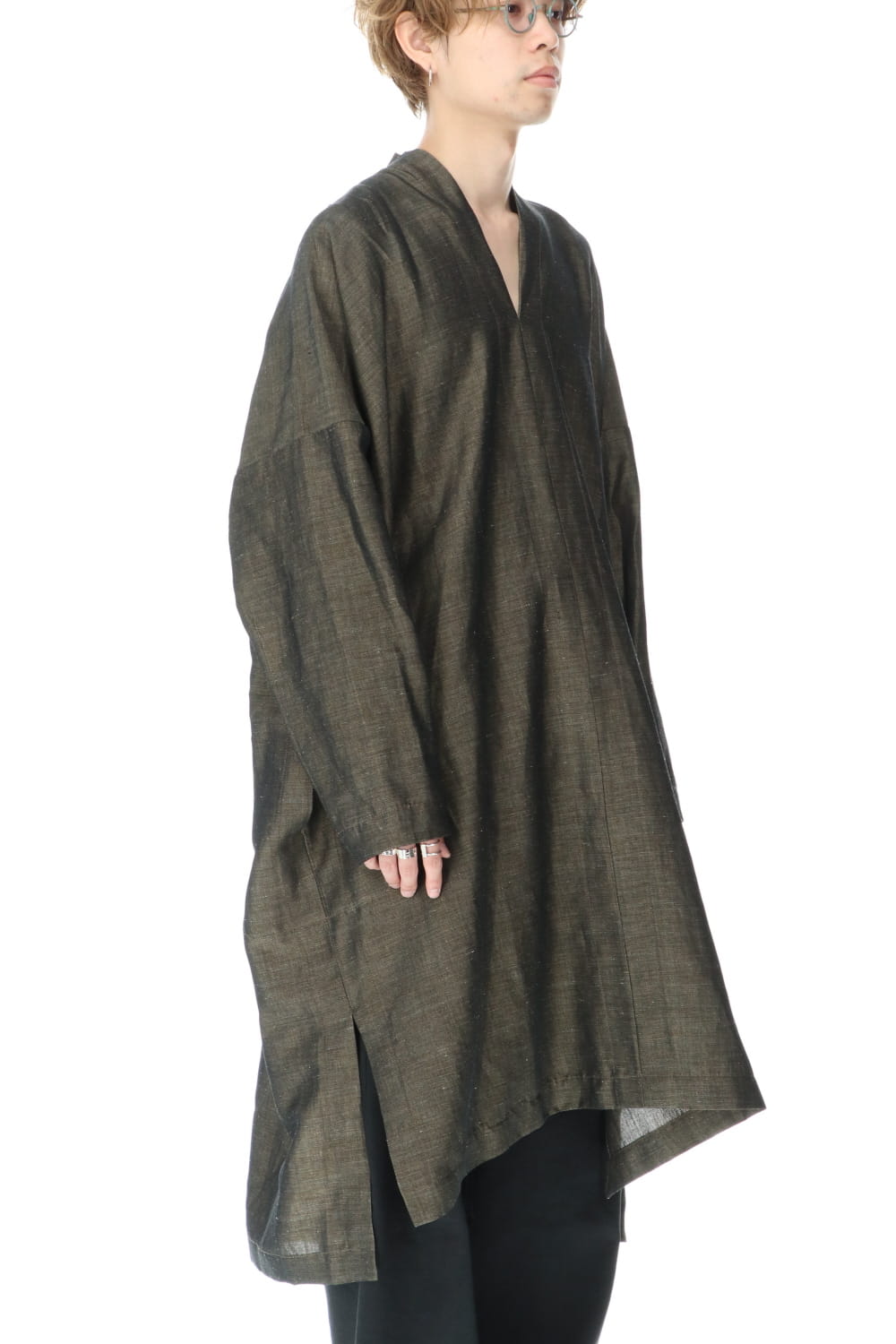 Tunic Gold Wool linen Twill