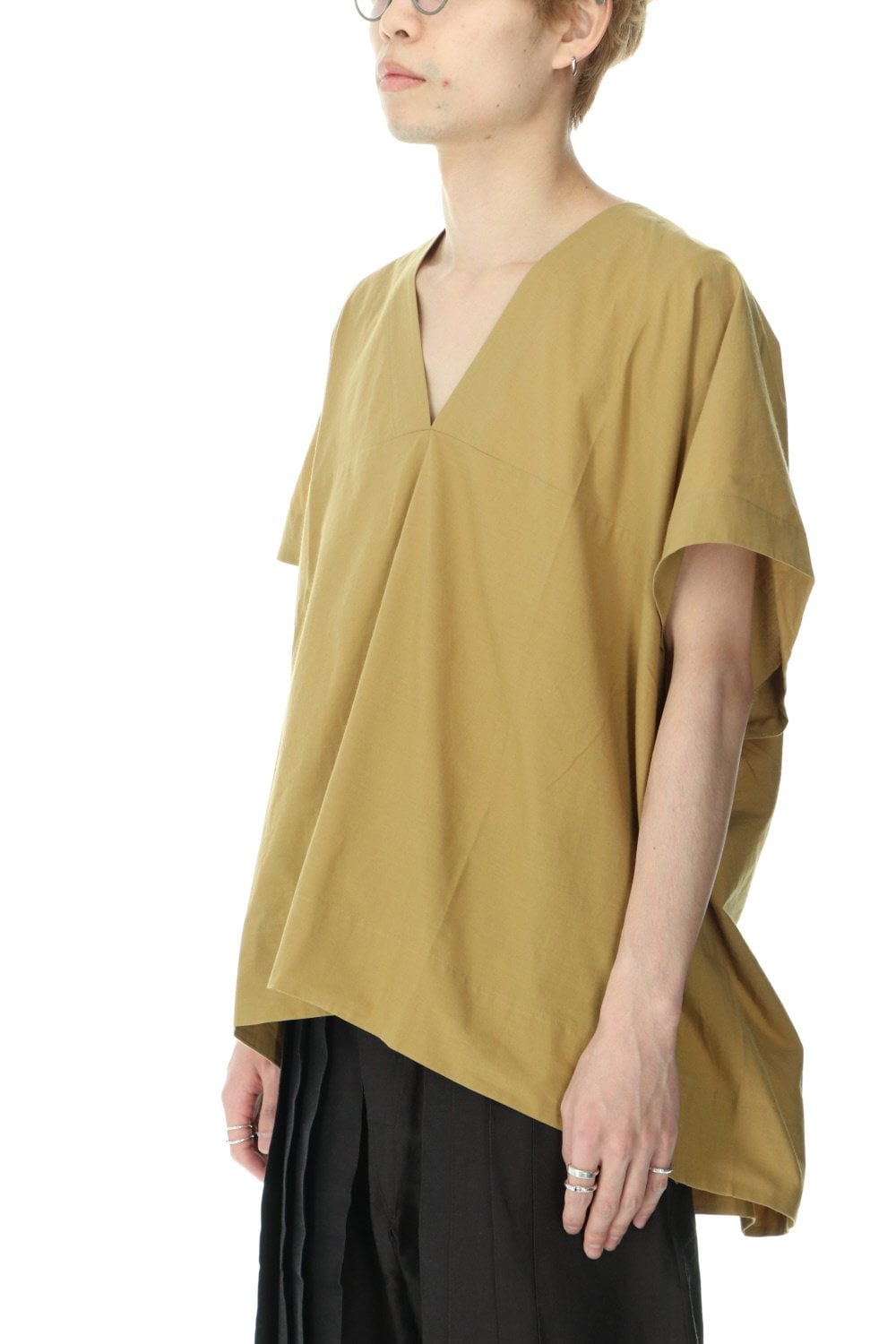 TUNIC#27 MUSTARD SOFT COTTON SHIRTING