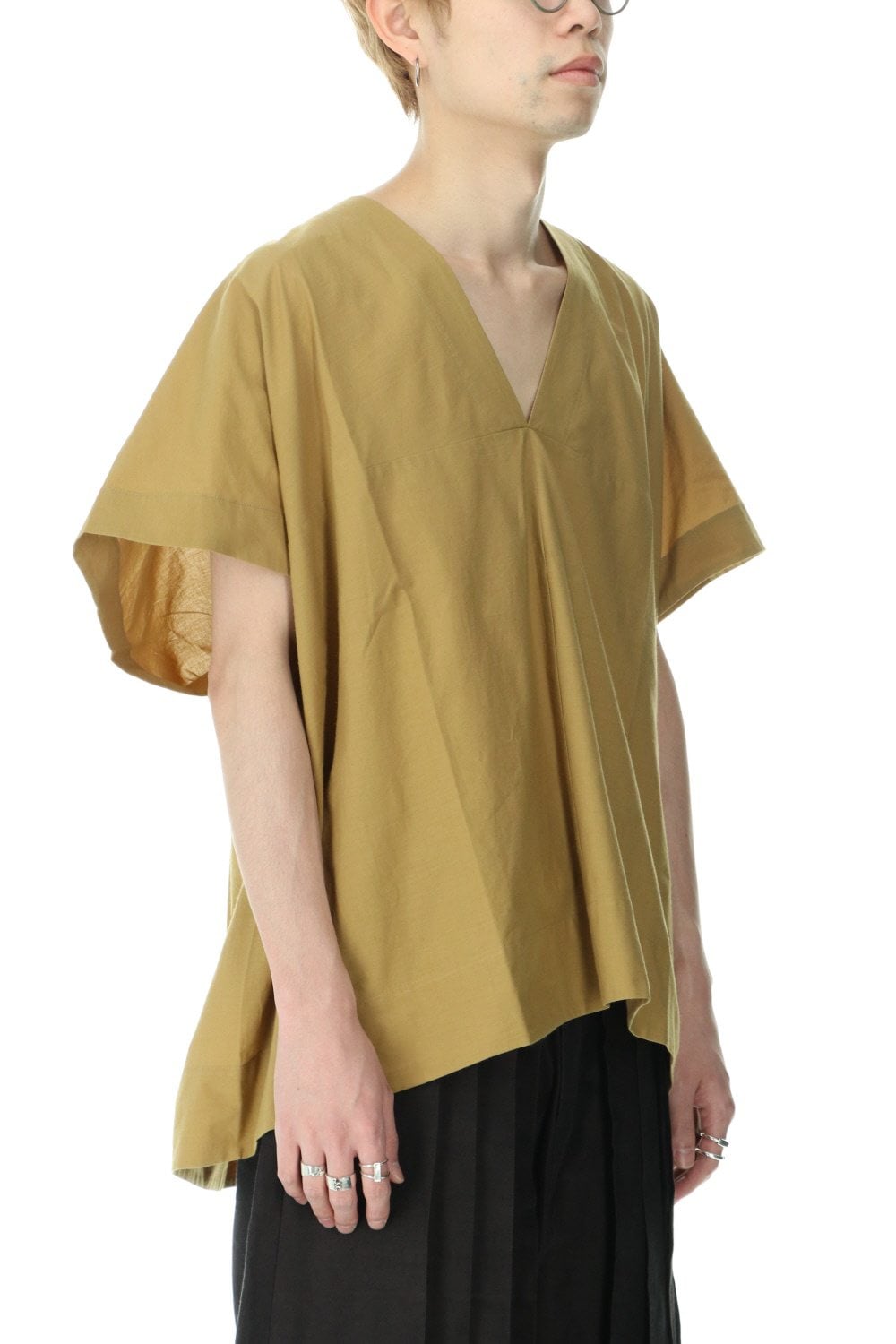 TUNIC#27 MUSTARD SOFT COTTON SHIRTING