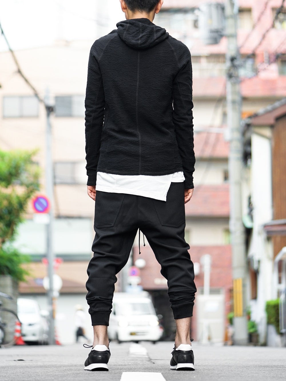 RIBBED PANELLED TRACK PANT