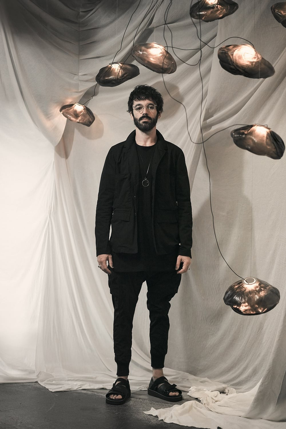 RIGARDS collaboration sunglasses - Matte Gray / Black