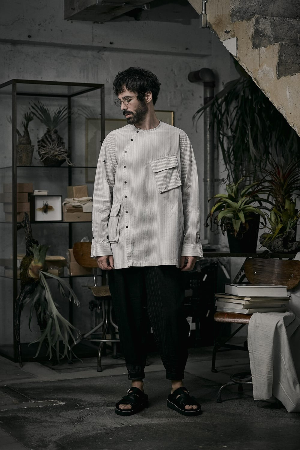 RIGARDS collaboration sunglasses - Matte Gray / Black