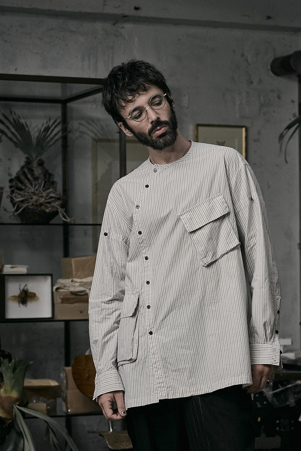 RIGARDS collaboration sunglasses - Matte Gray / Black