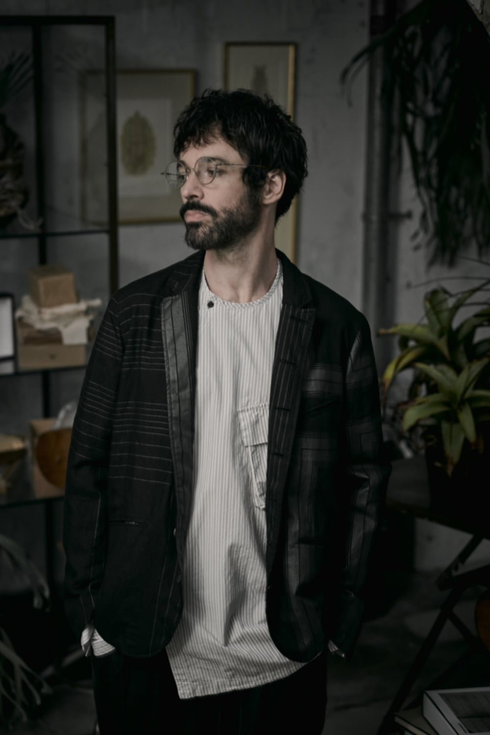 RIGARDS collaboration sunglasses - Matte Gray / Black