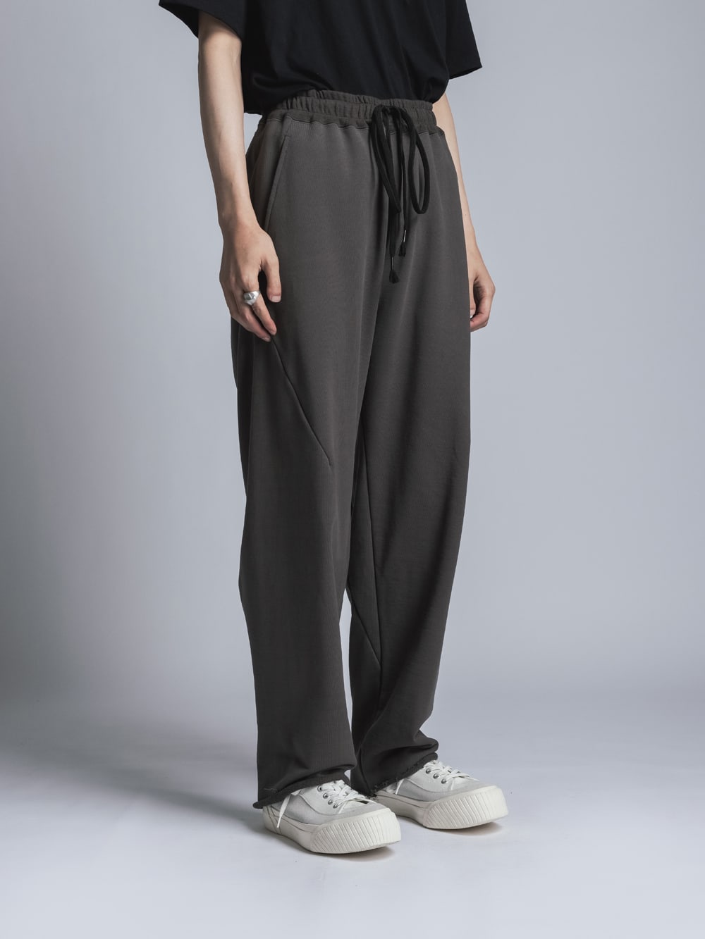 Sweat Wide Pants  Dark Gray