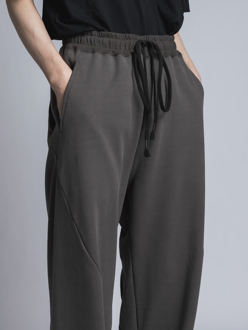 Sweat Wide Pants  Dark Gray