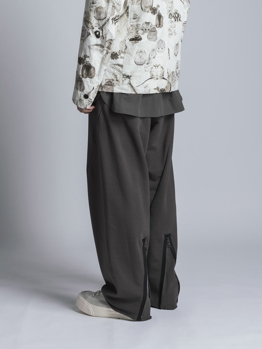 Sweat Wide Pants  Dark Gray