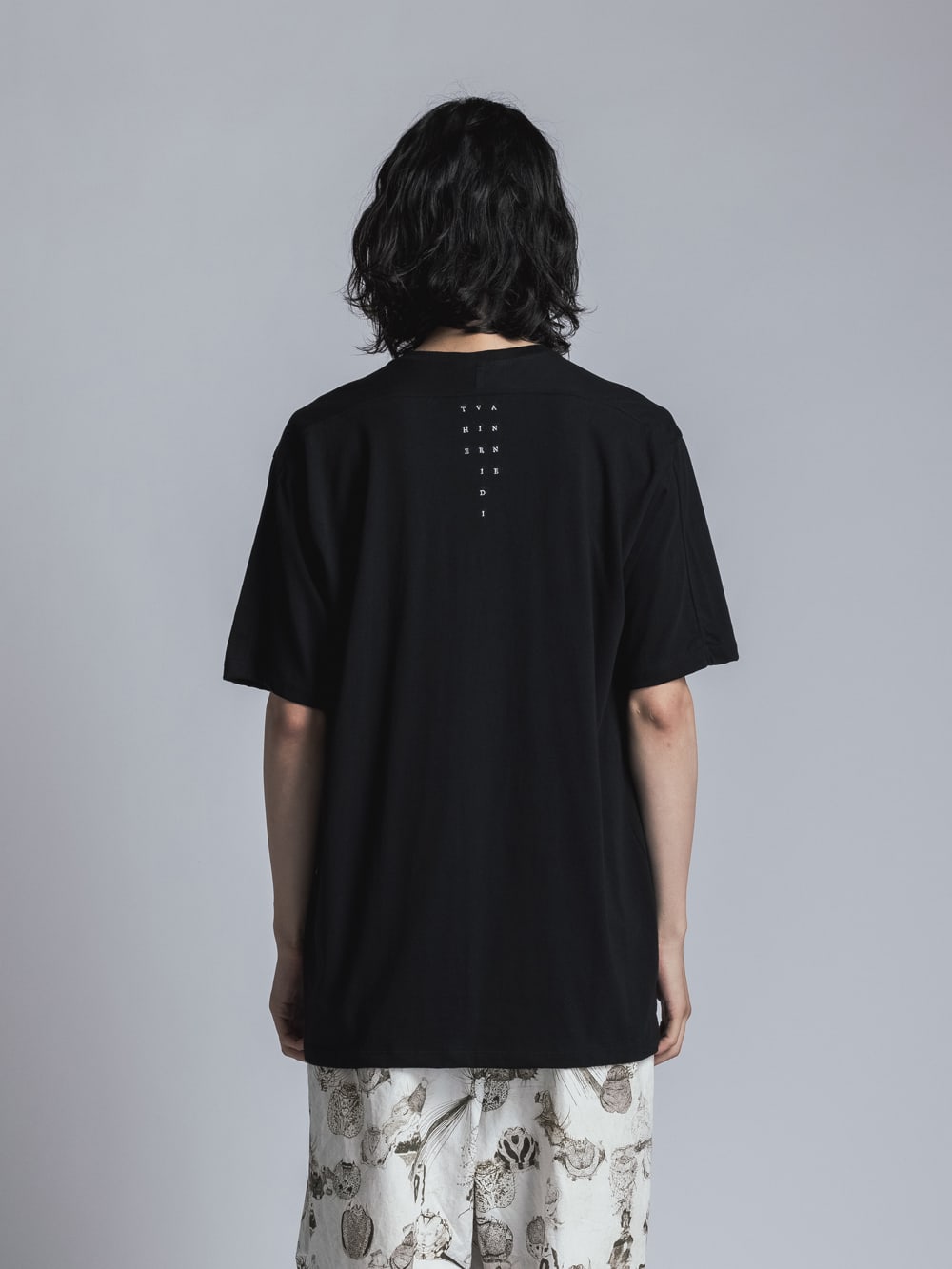 Jersey Stitch Embroidered T-shirt  Black