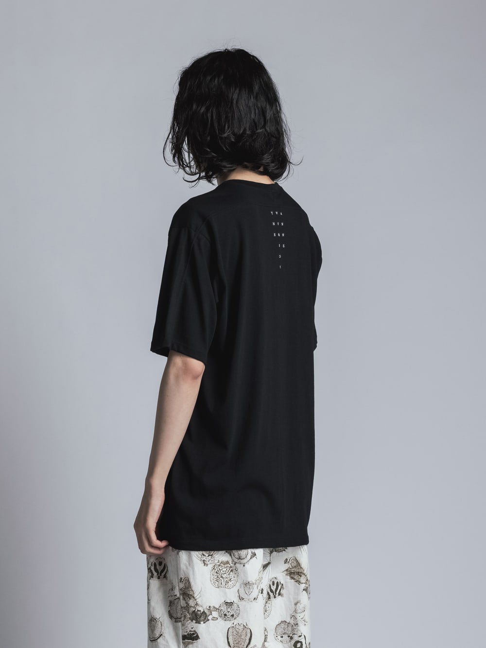 Jersey Stitch Embroidered T-shirt  Black