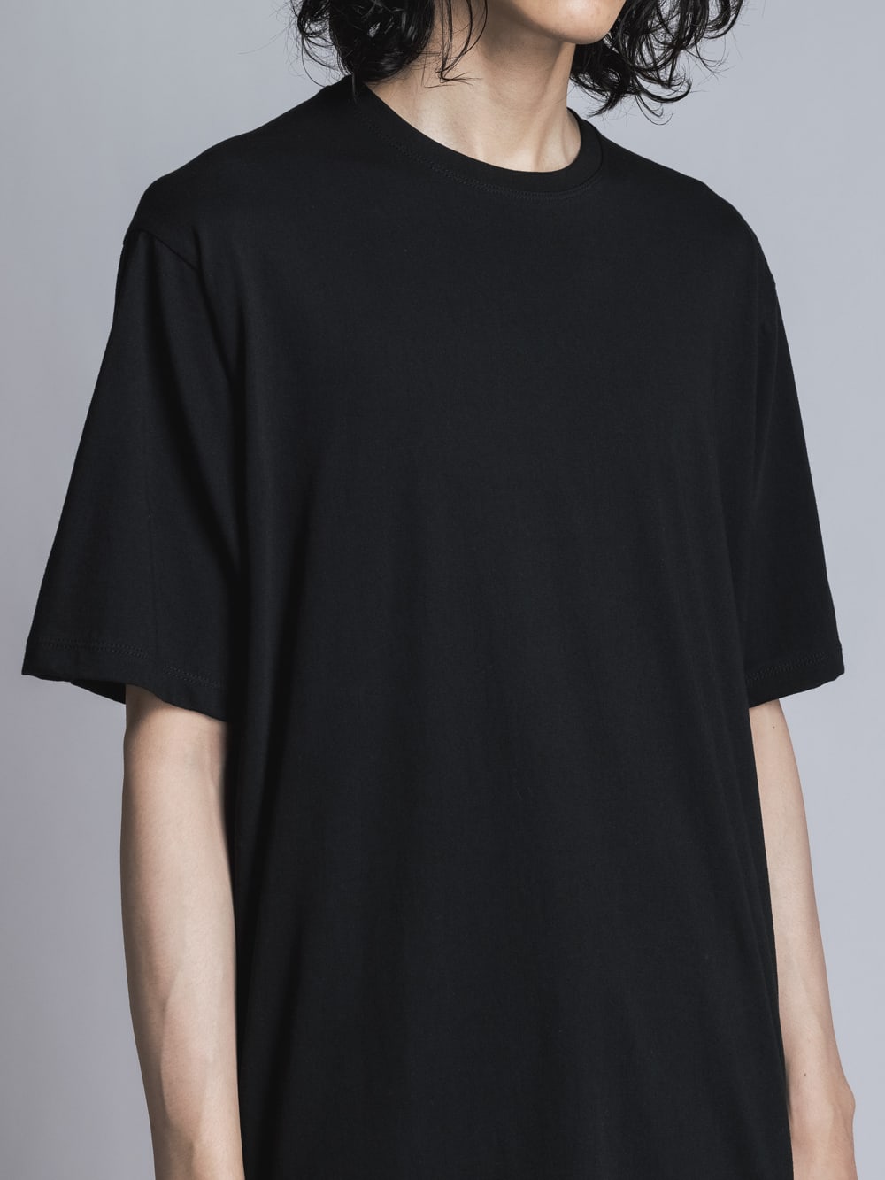 Jersey Stitch Embroidered T-shirt  Black