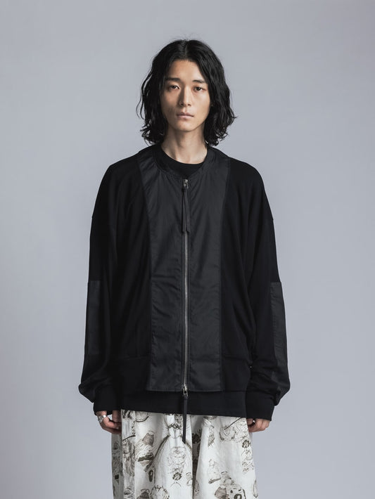 梨地スムース ボンバージャケット
