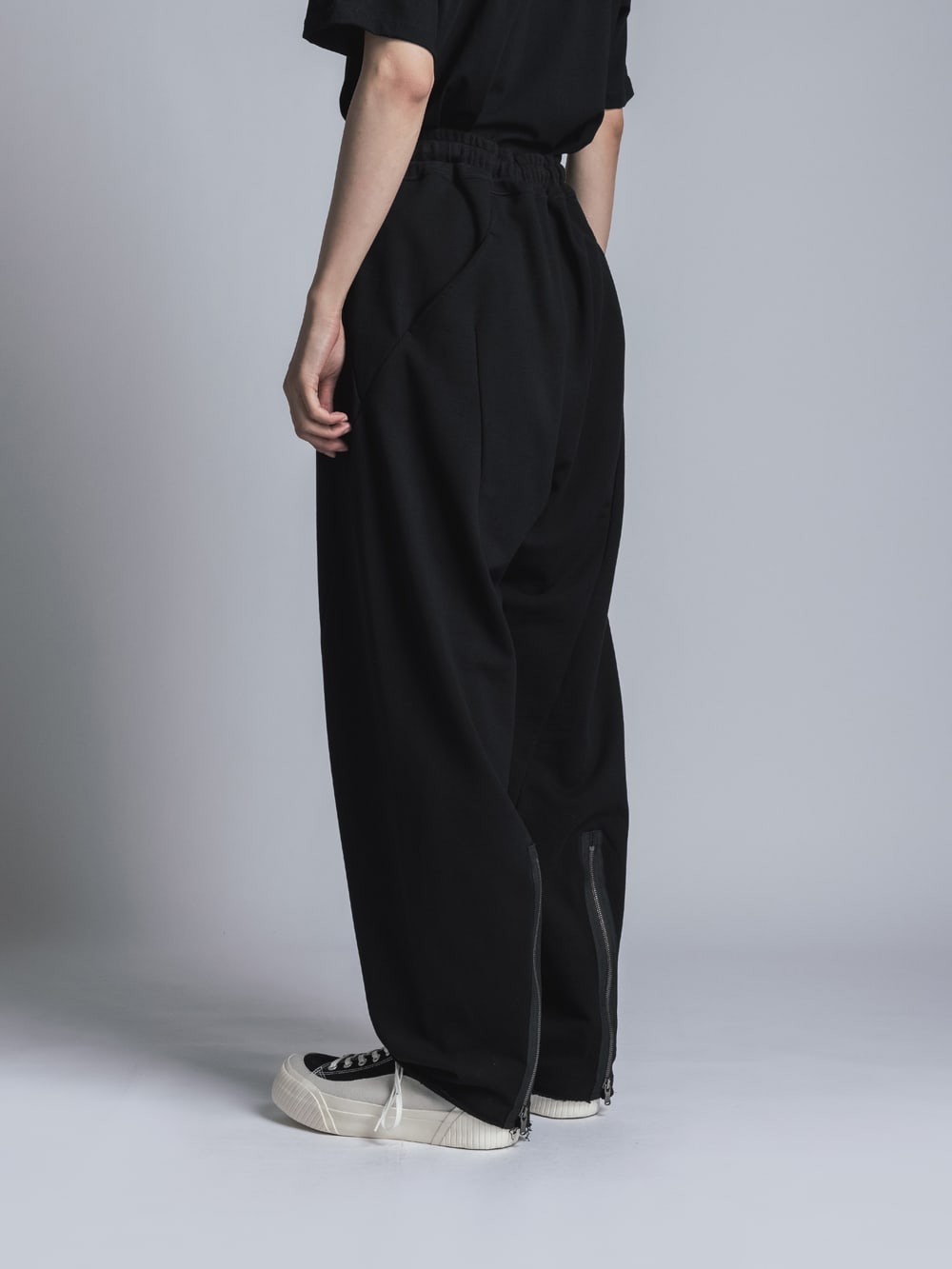 Sweat Wide Pants  Black