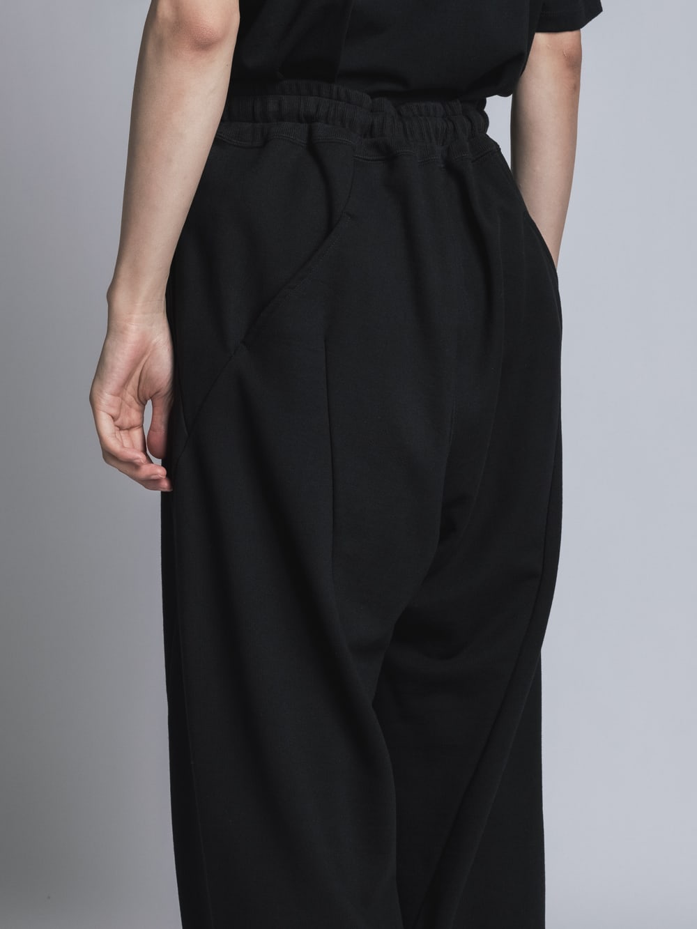 Sweat Wide Pants  Black