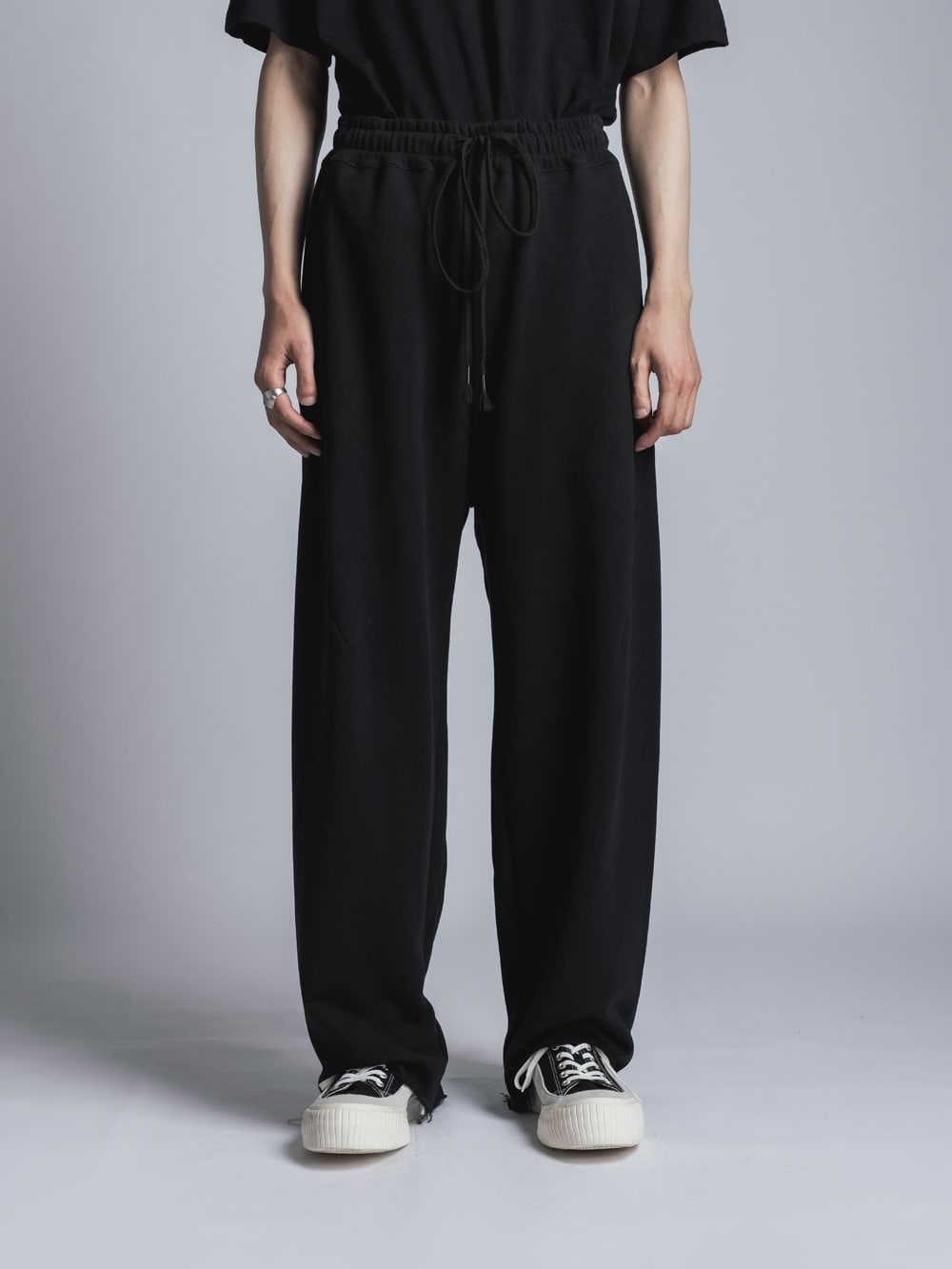 Sweat Wide Pants  Black