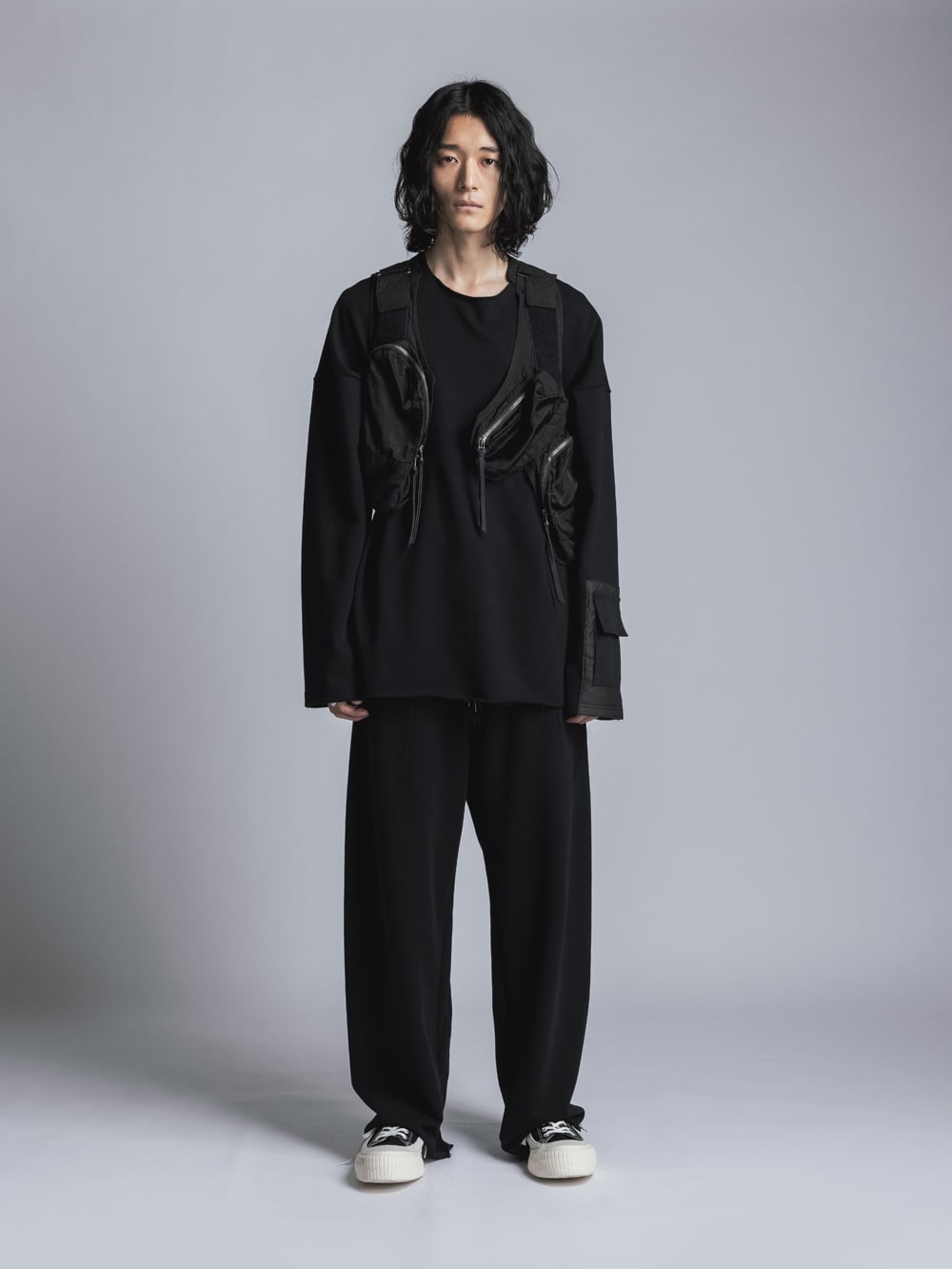 Sweat Wide Pants  Black