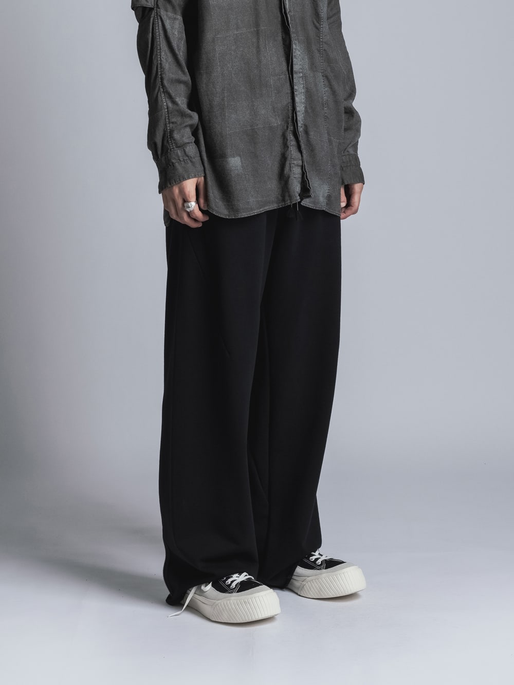 Sweat Wide Pants  Black