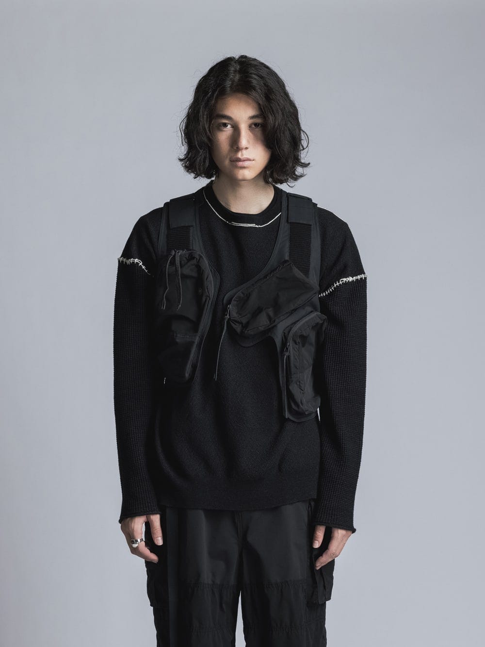 OLMETEX Tactical Vest  Black Mix