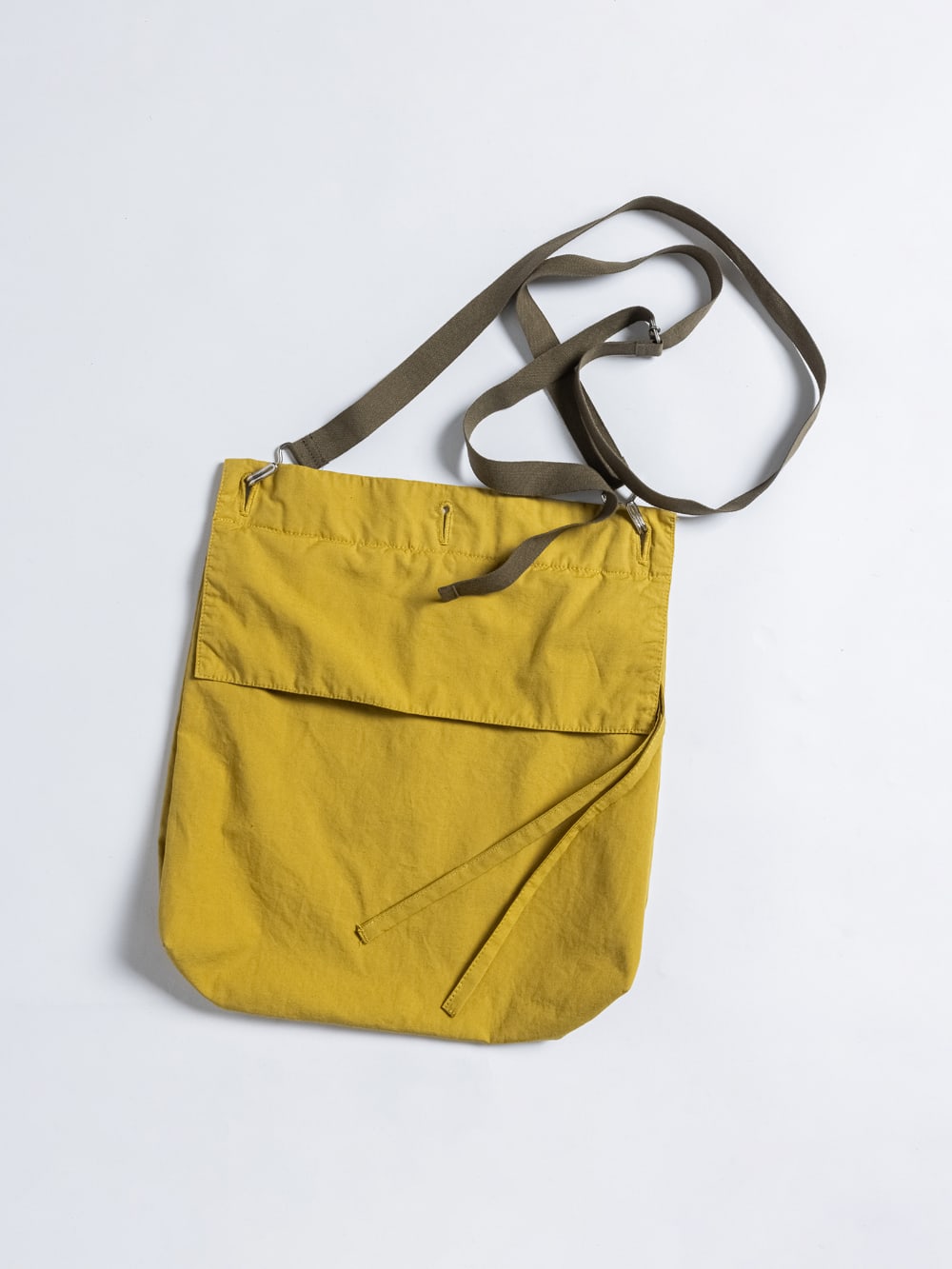 Cotton Linen Garment-Dyed Coat  Mustard