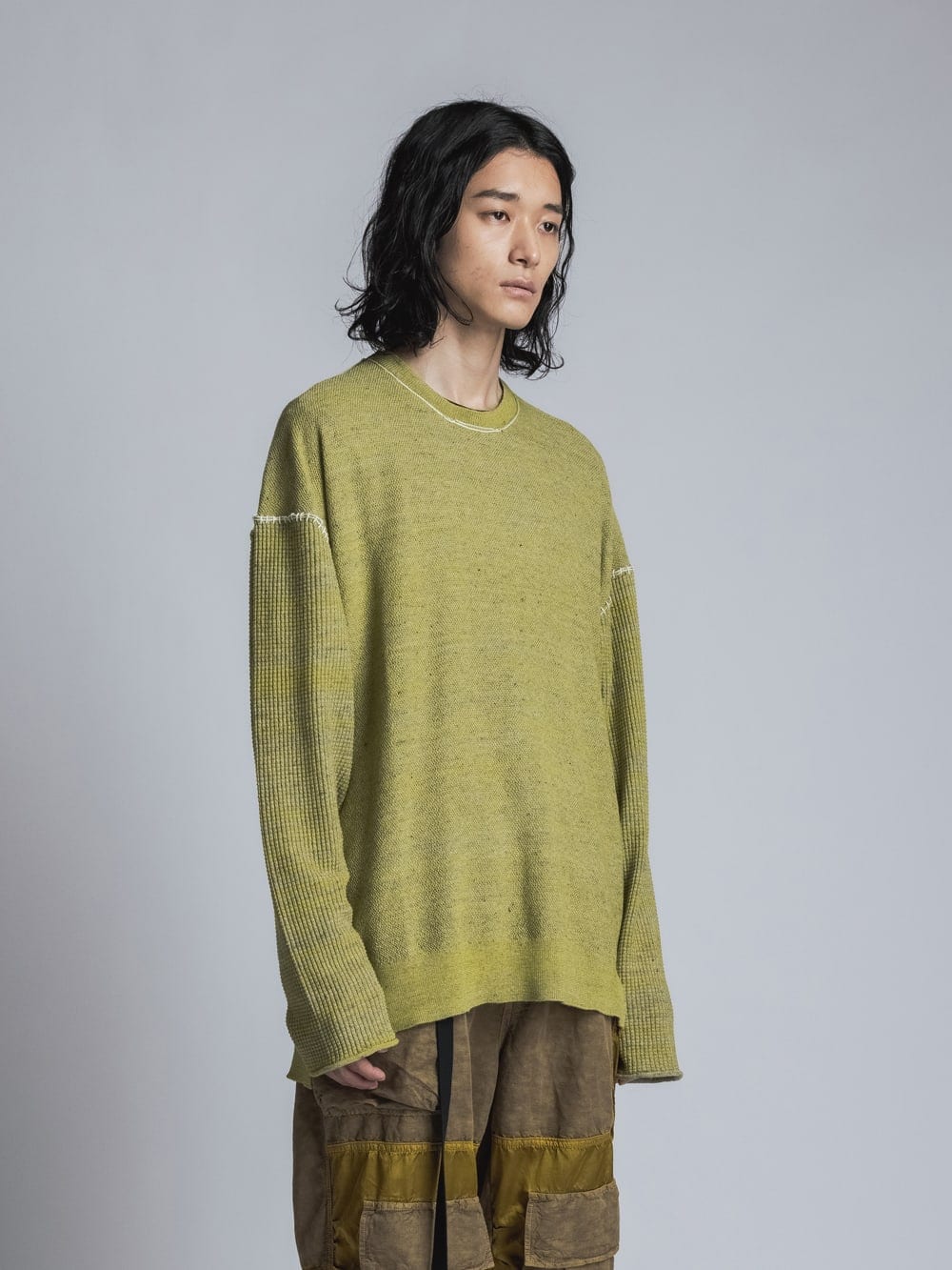 High Gauge Knit Yellow Mix